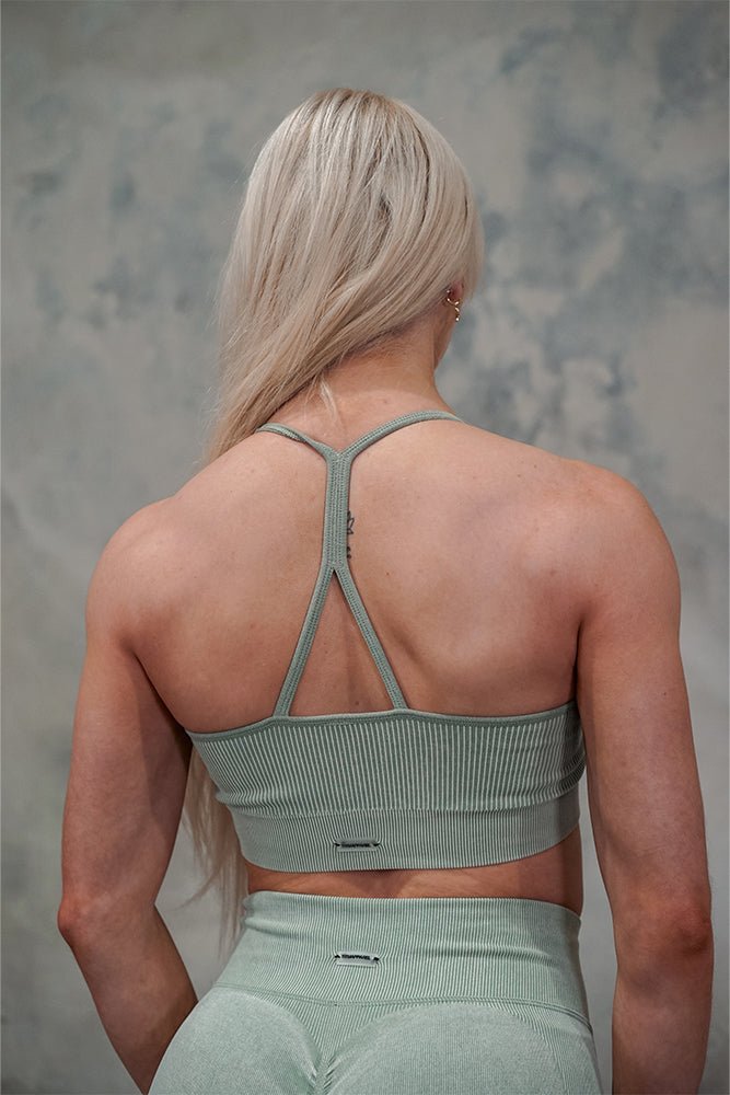 TMJ Apparel - TMJ Apparel Faded Tina Bra - Small - Faded Sage