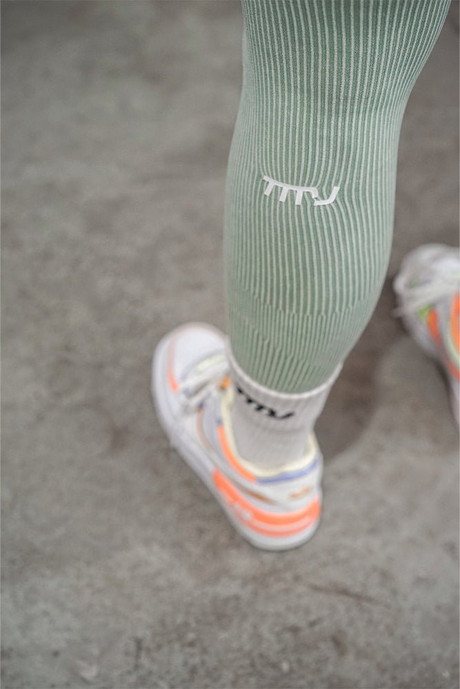 TMJ Apparel - TMJ Apparel Faded Whitney Tights - Small - Faded Sage