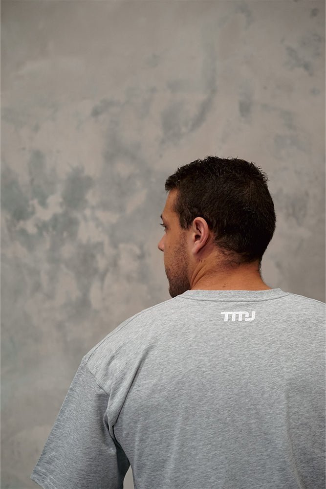 TMJ Apparel - TMJ Apparel Oversized Warm - Up Tee - S/M - Grey/Navy