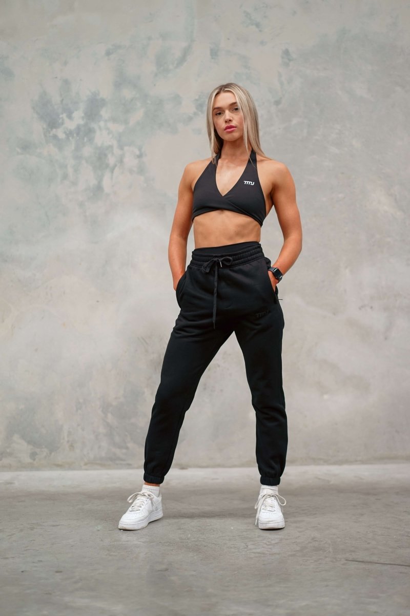 TMJ Apparel - TMJ Apparel Everyday Fleece Cuffed Trackpants - XS - Black