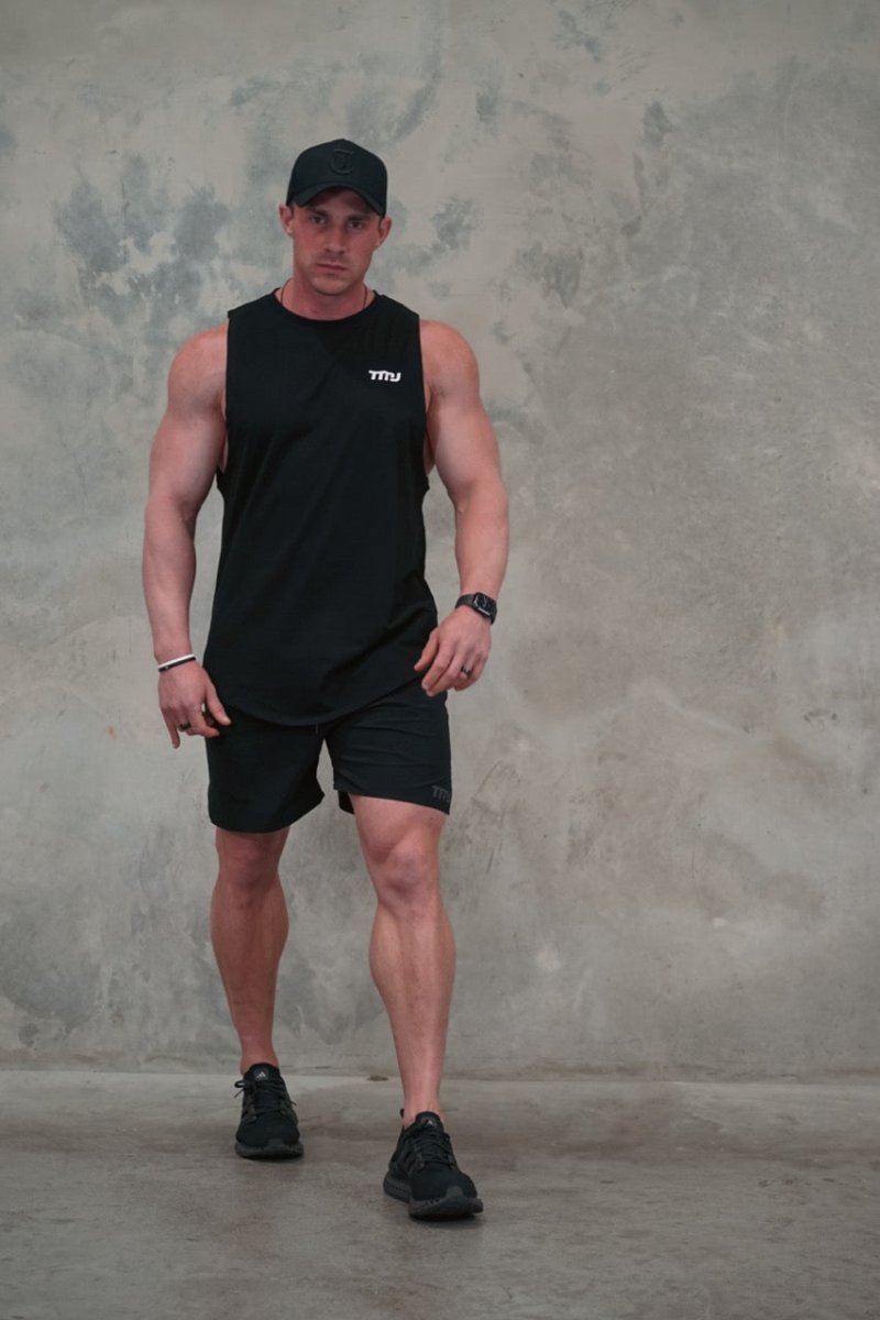 TMJ Apparel - TMJ Apparel CNVX Minimal Muscle Tank - Small - Black