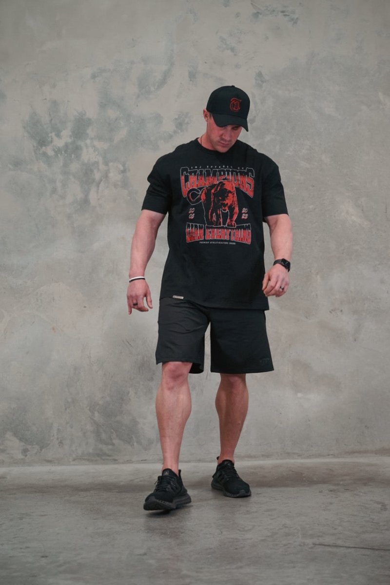 TMJ Apparel - TMJ Apparel Performance Training Shorts - Small - Black/Black