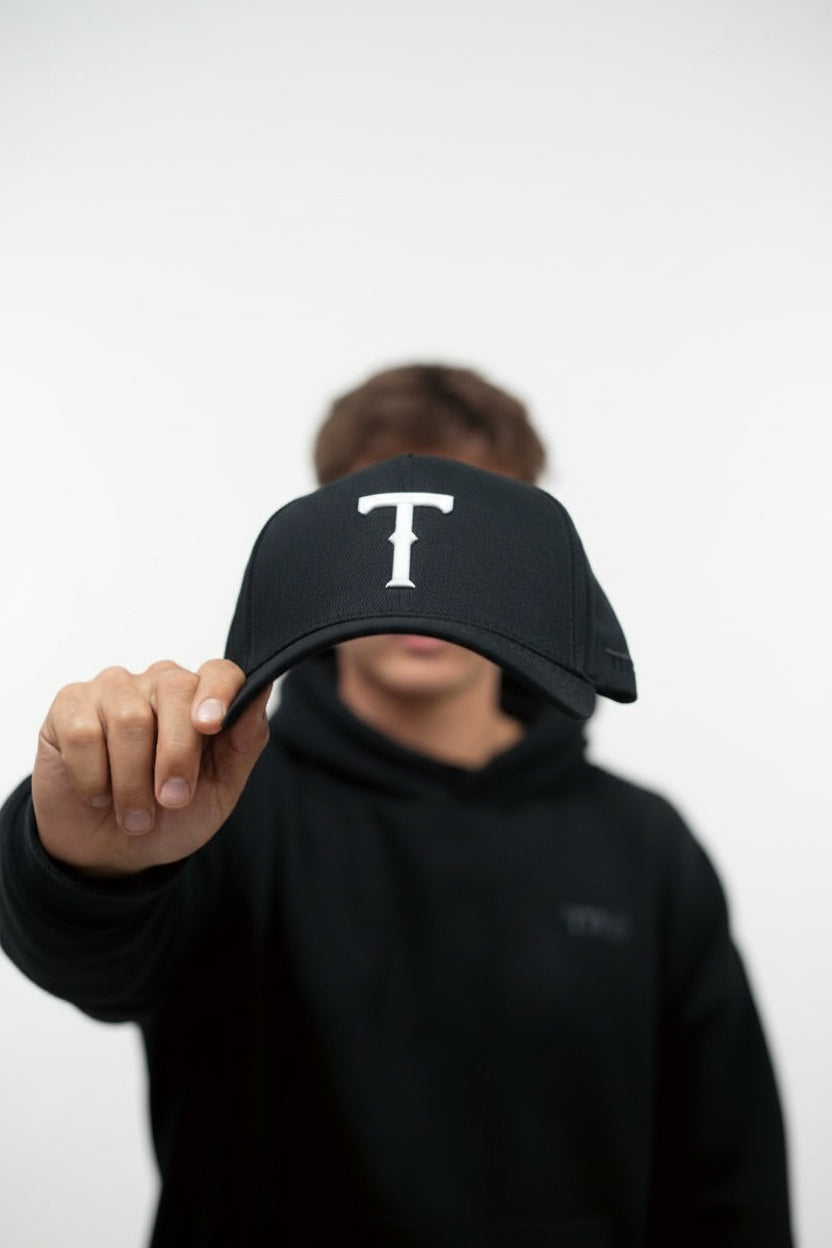 TMJ Apparel - 9PHIFTY "T" A - Frame Snapback Hat - White -