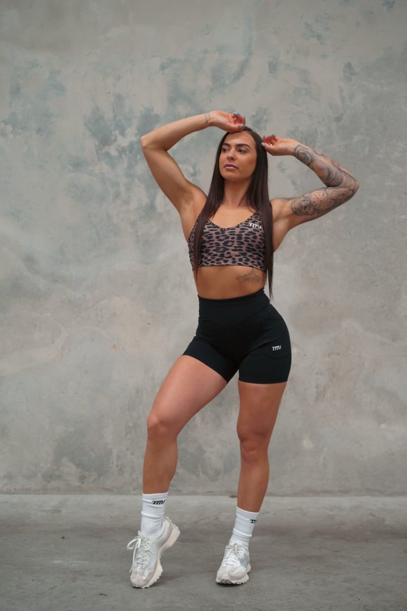 TMJ Apparel - TMJ Apparel Minx Bra - Small - Brown Leopard