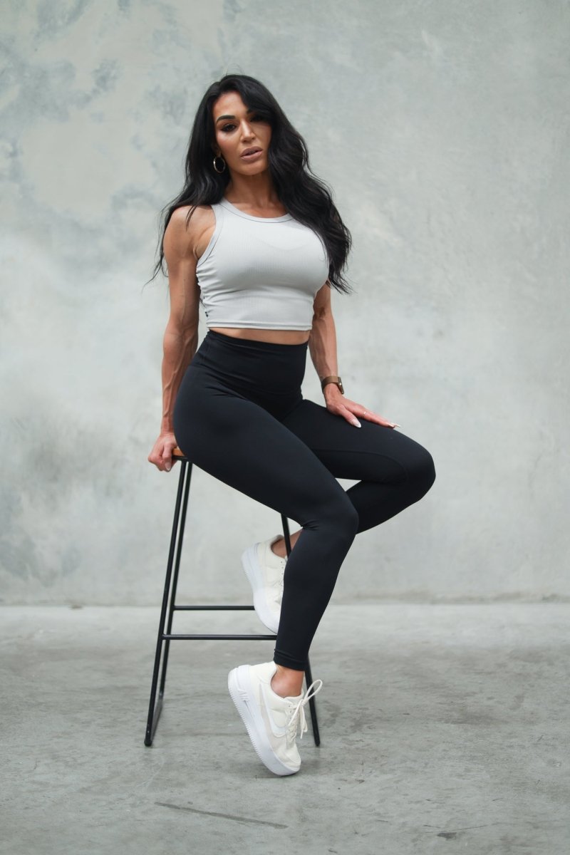 TMJ Apparel - TMJ Apparel Kendall Rib Tank - Small - Taupe