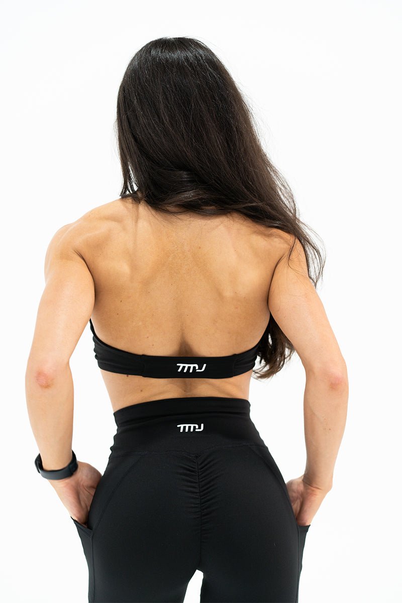 TMJ Apparel - Amy Twist Front Bra - Black - Small