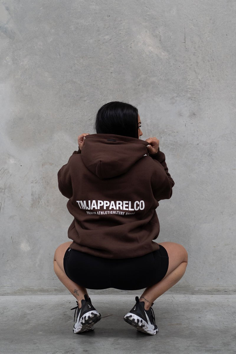 TMJ Apparel - Athleticulture Hoodie - Dark Brown - XS