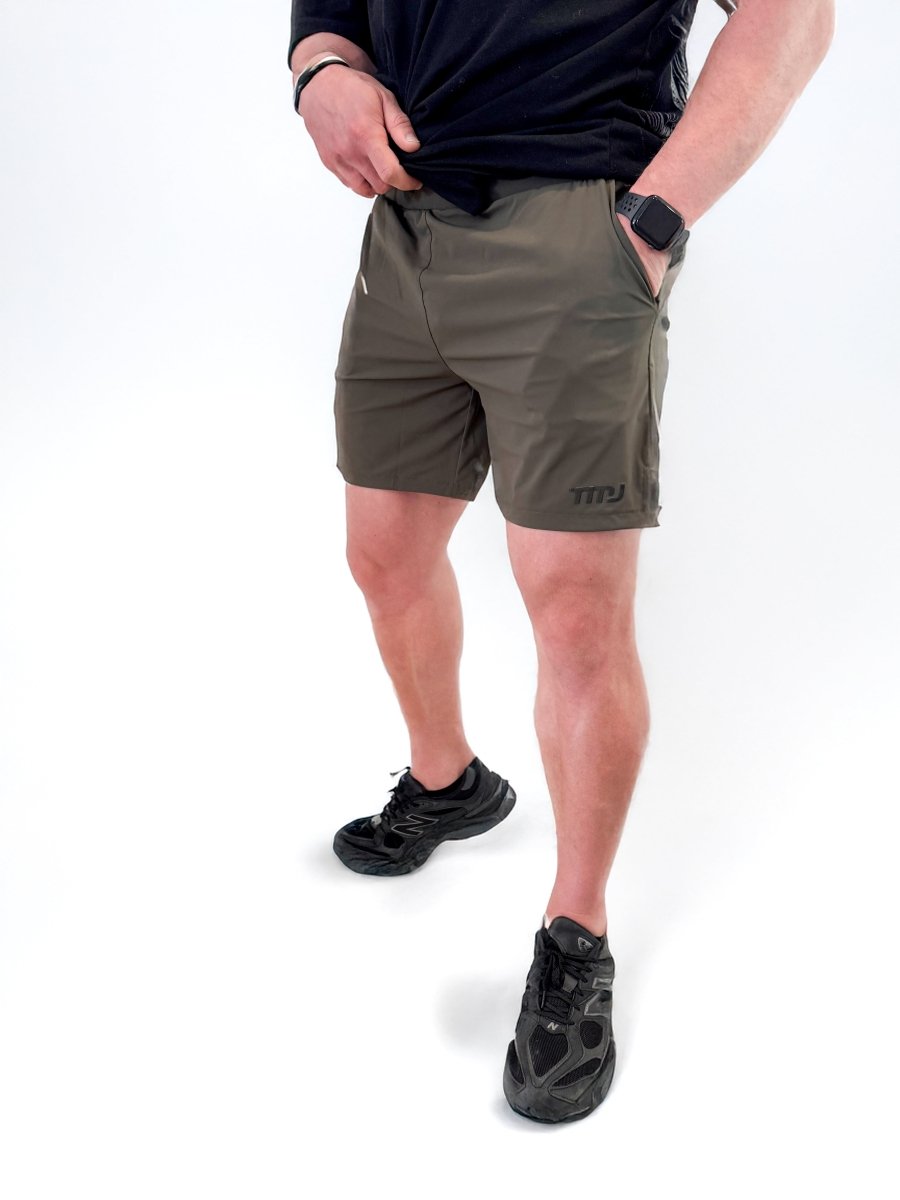 TMJ Apparel - Hybrid Workout Short - Olive - Small