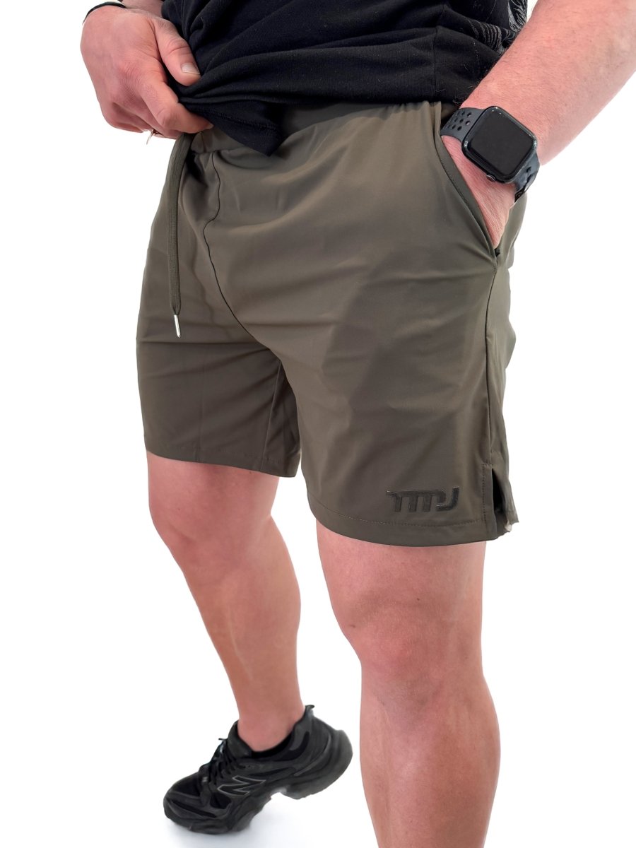 TMJ Apparel - Hybrid Workout Short - Olive - Small
