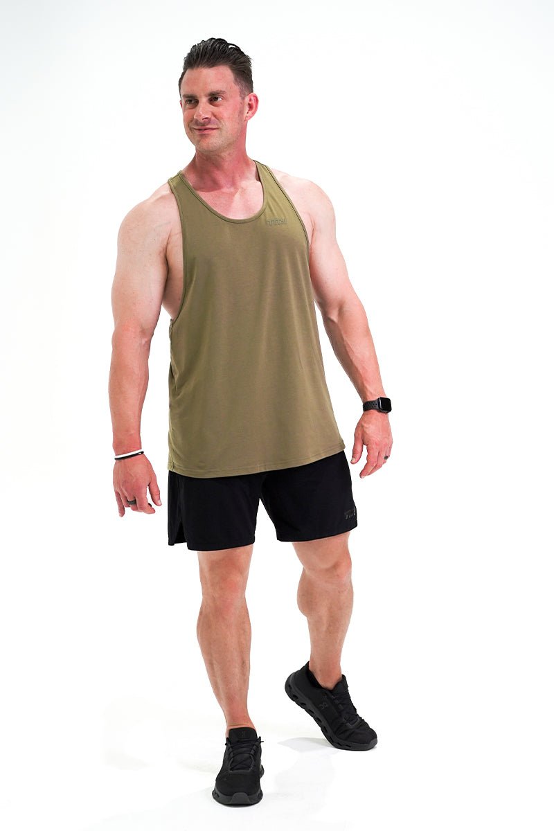 TMJ Apparel - Hero Training Singlet - Khaki - Small