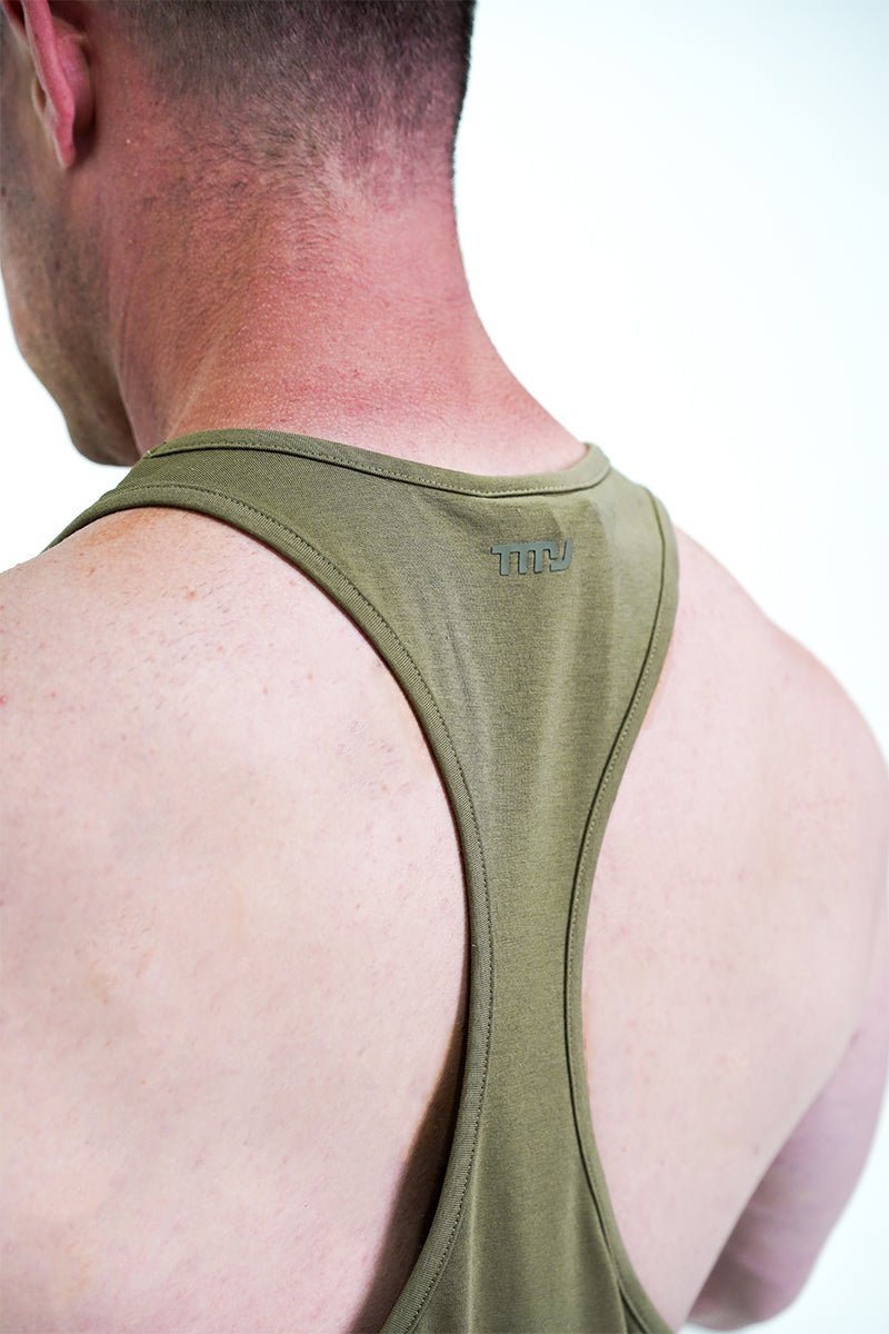 TMJ Apparel - Hero Training Singlet - Khaki - Small