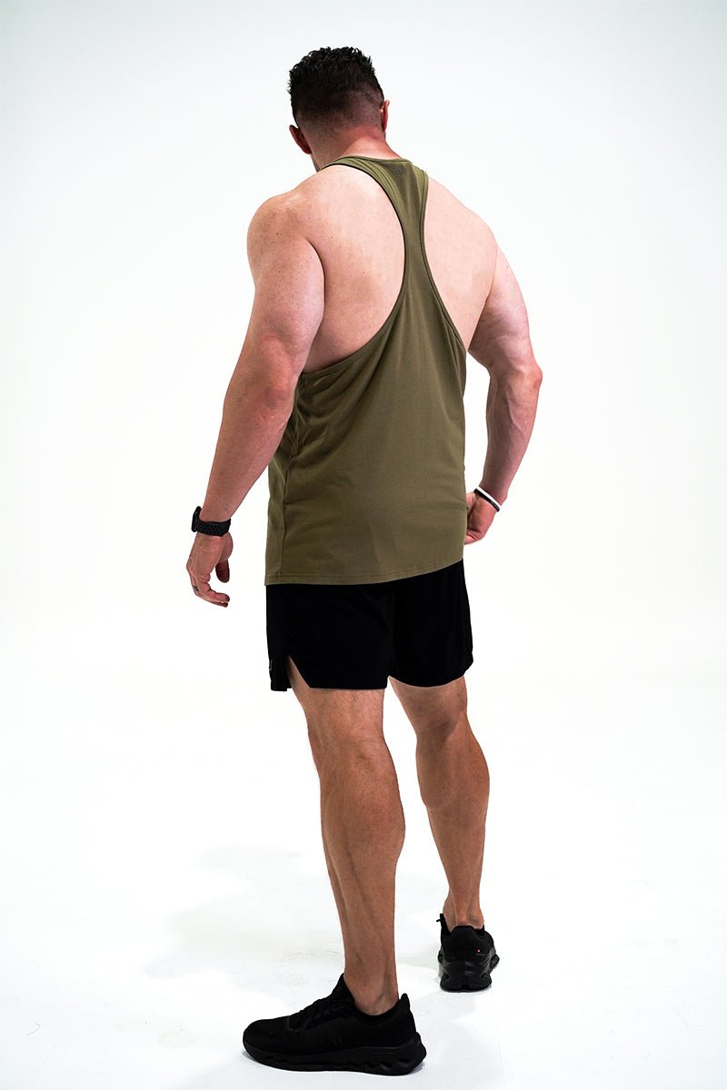 TMJ Apparel - Hero Training Singlet - Khaki - Small