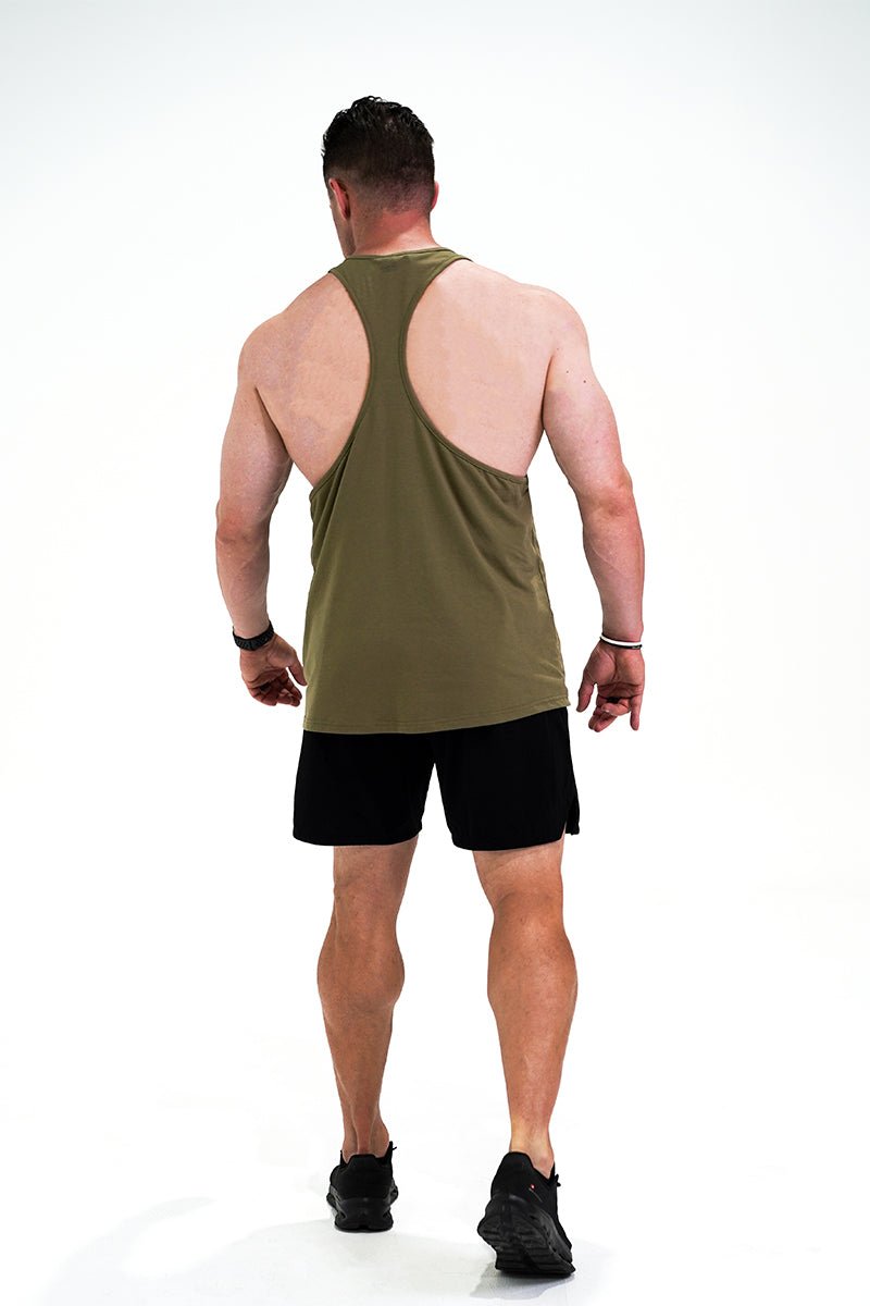 TMJ Apparel - Hero Training Singlet - Khaki - Small