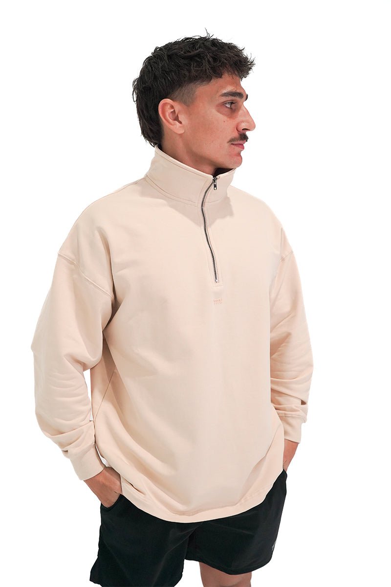 TMJ Apparel - Origin Quarter Zip Jumper - Black - XS