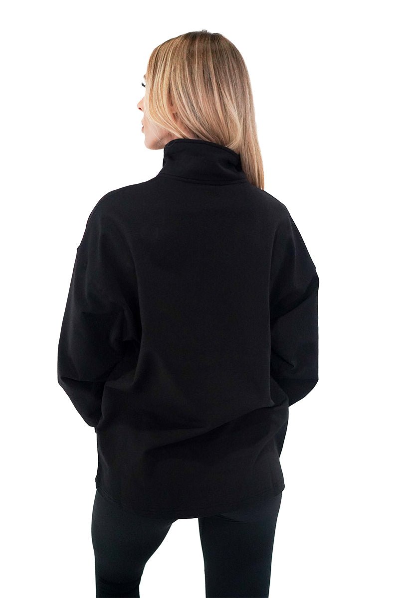 TMJ Apparel - Origin Quarter Zip Jumper - Black - XS