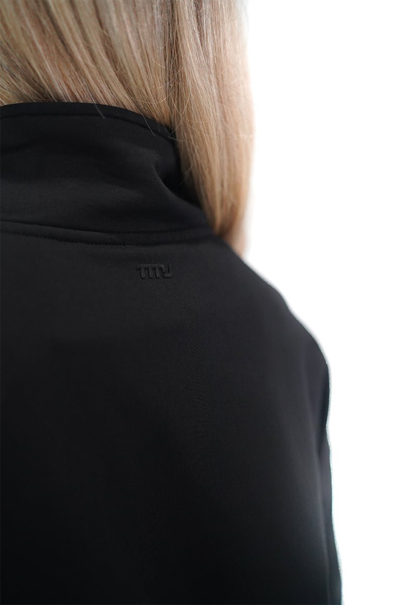 TMJ Apparel - Origin Quarter Zip Jumper - Black - XS