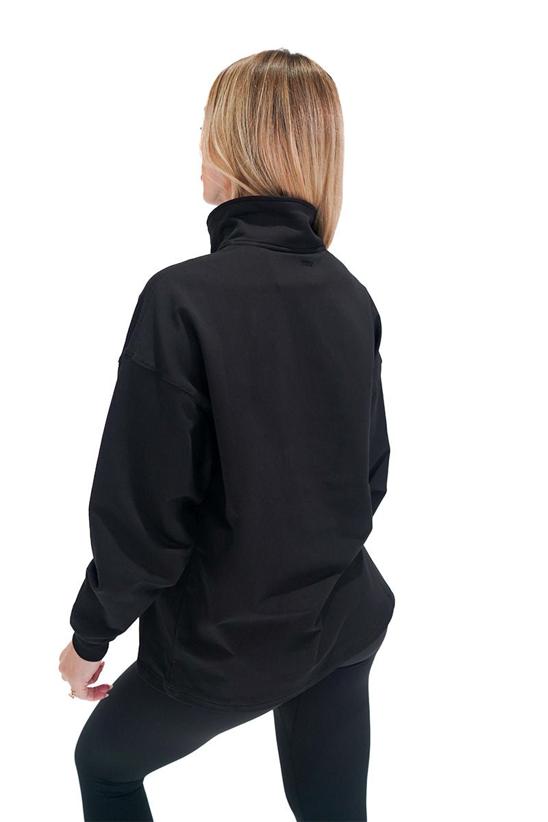 TMJ Apparel - Origin Quarter Zip Jumper - Black - XS