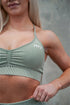 TMJ Apparel - TMJ Apparel Faded Tina Bra - Small - Faded Sage