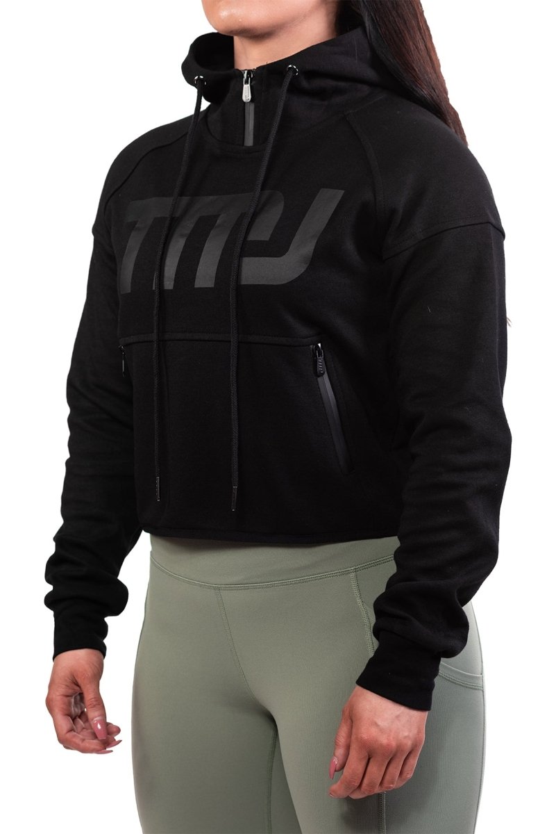 TMJ Apparel - Fuse Cropped Hoodie - X - Small - Black