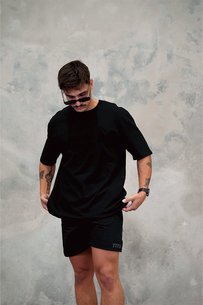 TMJ Apparel - TMJ Your Way Oversized Warm - Up Tee (Blank) - S/M - Black