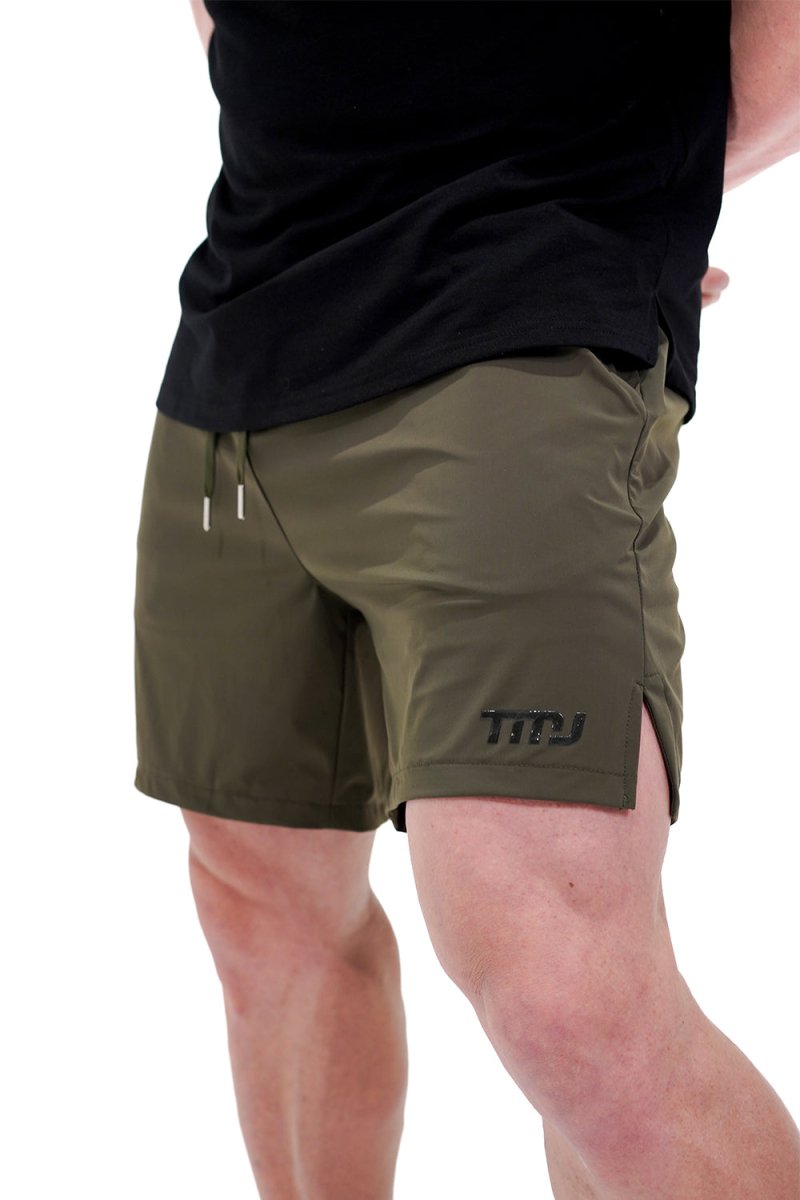 TMJ Apparel - Hybrid Workout Short - Olive - Small