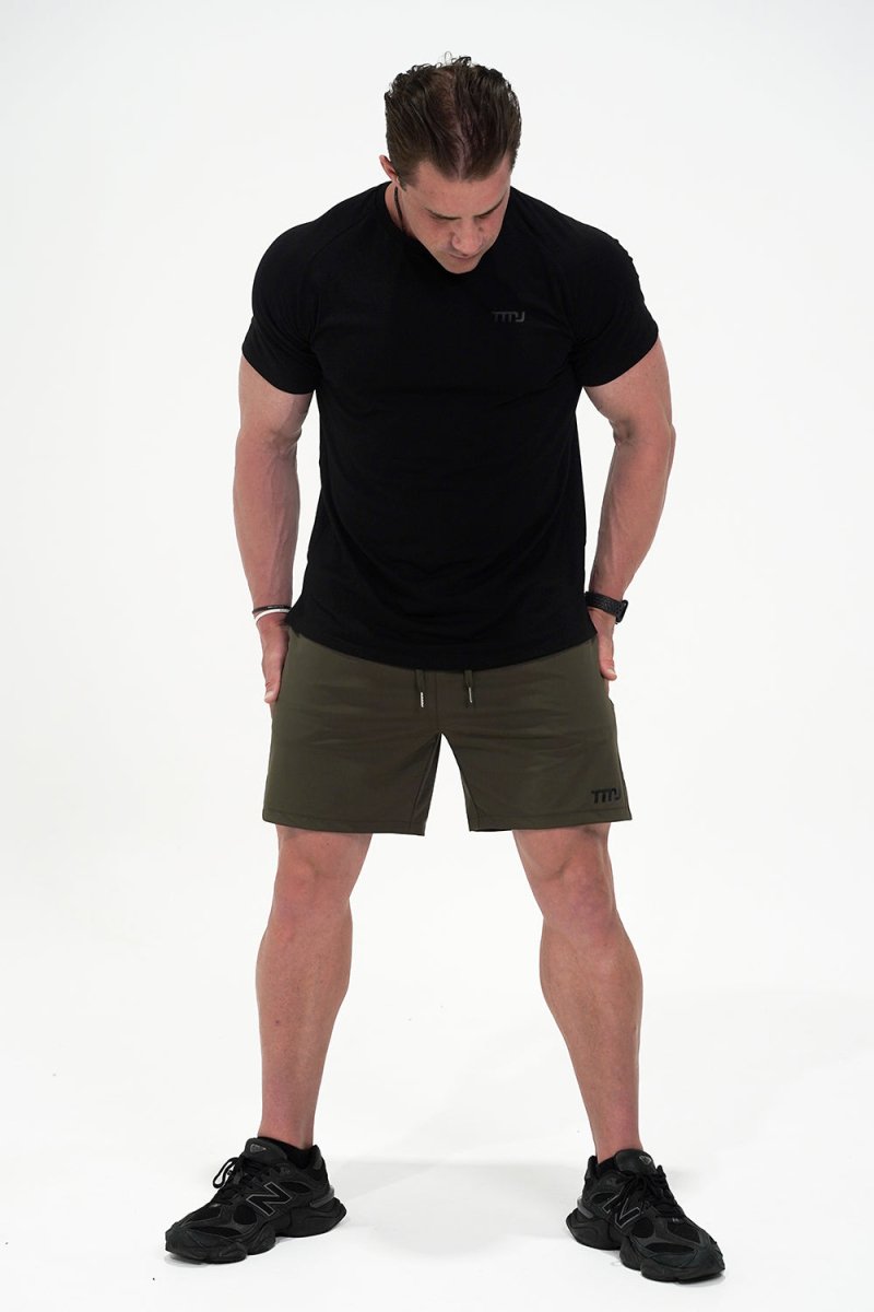 TMJ Apparel - Hybrid Workout Short - Olive - Small