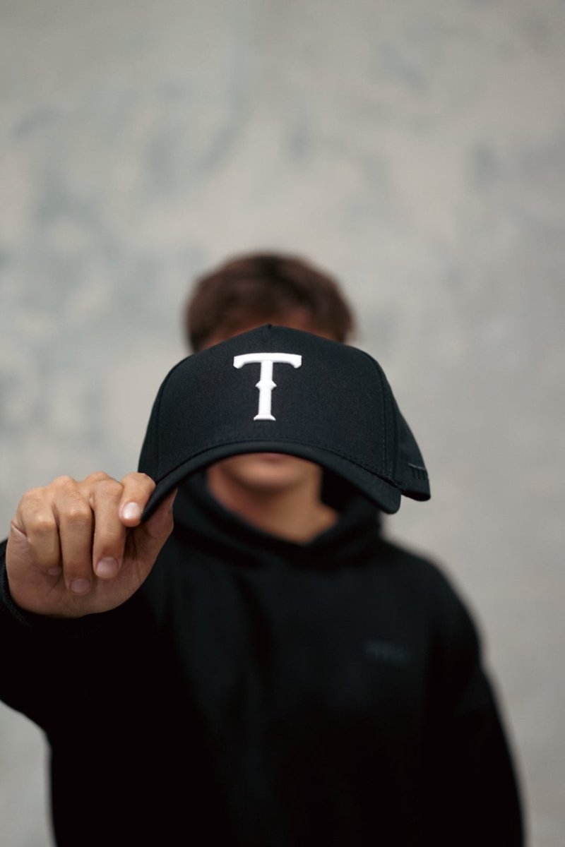 TMJ Apparel - TMJ Apparel 9PHORTY T A - Frame Snapback Hat - Black/White - 