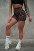 TMJ Apparel - TMJ Apparel Gigi Mid Shorts - XS - Brown Leopard