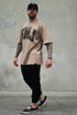 TMJ Apparel - TMJ Apparel Oversized Warm - Up Tee - S/M - Sandstone/Brown