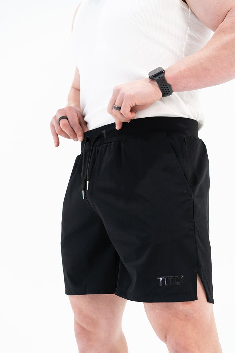 TMJ Apparel - Hybrid Running Short - Black - Small