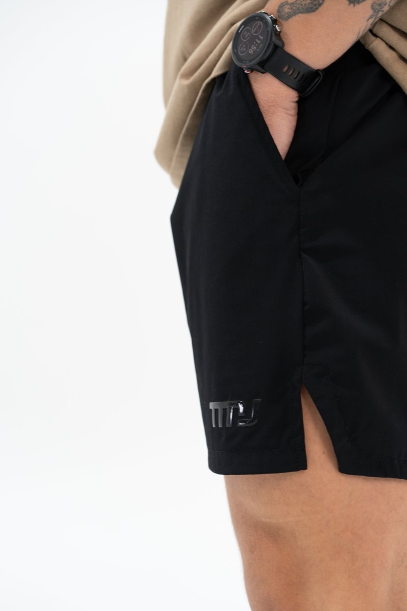 TMJ Apparel - Hybrid Running Short - Black - Small