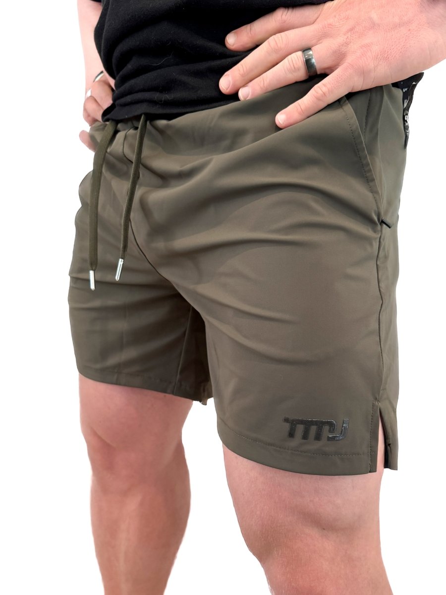 TMJ Apparel - Hybrid Workout Short - Olive - Small