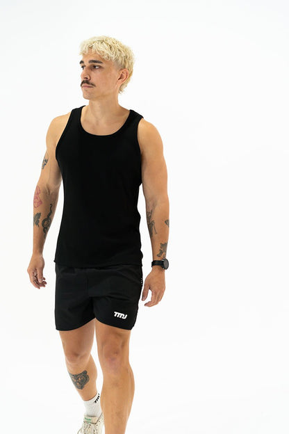 TMJ Apparel - Cotton Ribbed Alpha Tank - Black - Small