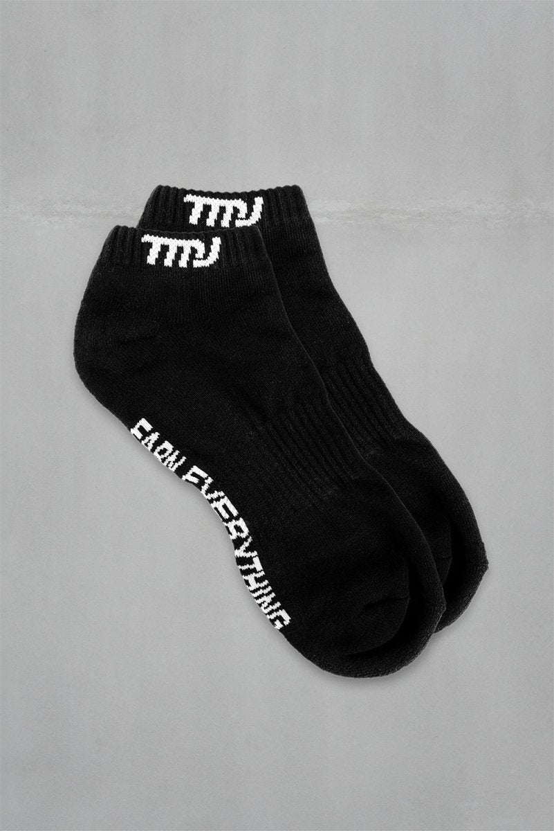 TMJ Apparel - Ankle Socks - US 6 - 9 - Black