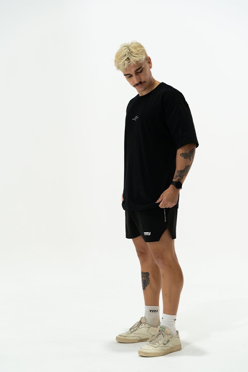 TMJ Apparel - Earn Everything Oversized Tee - Black - S/M