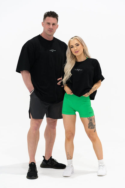 TMJ Apparel - Earn Everything Oversized Tee - Black - S/M