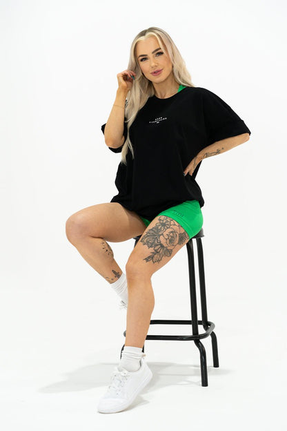 TMJ Apparel - Earn Everything Oversized Tee - Black - S/M