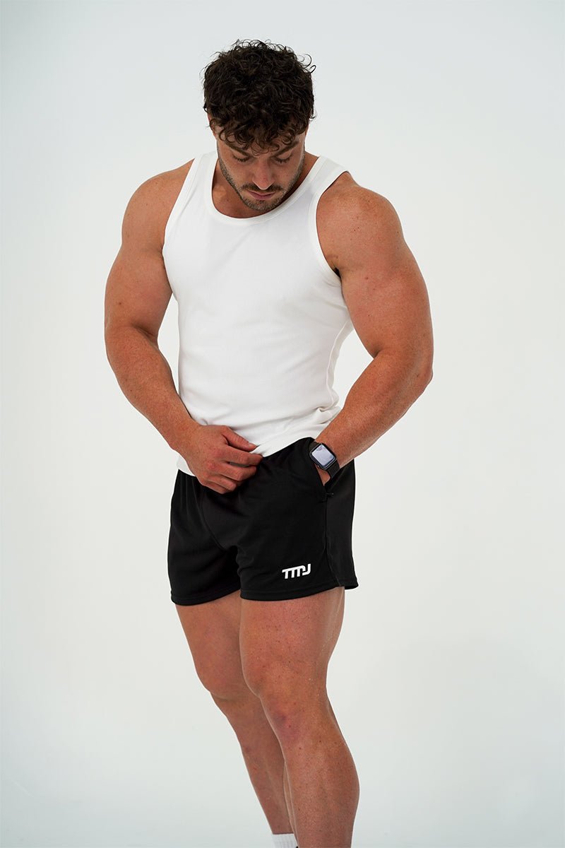 TMJ Apparel - Footy Shorts - Black - Small