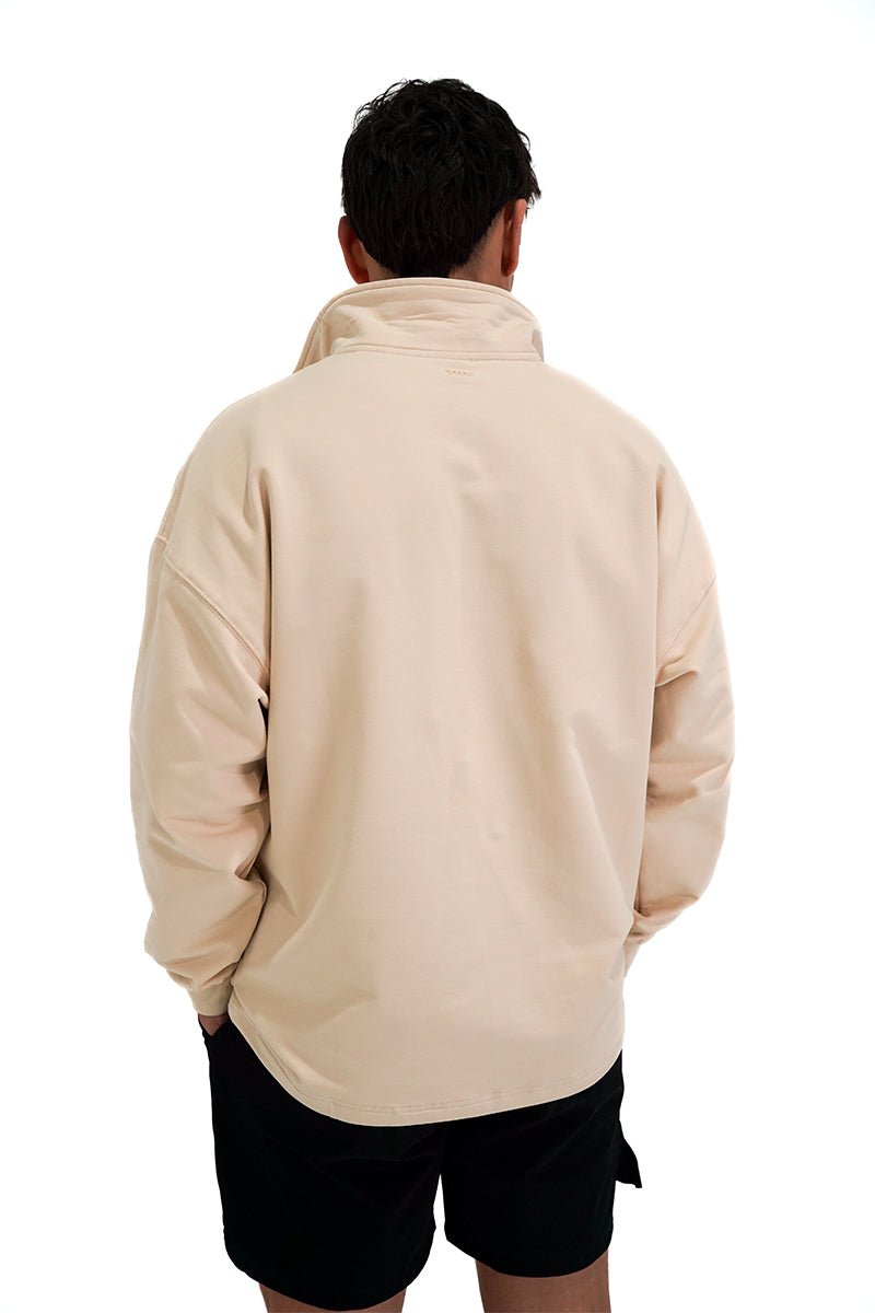 TMJ Apparel - Origin Quarter Zip Jumper - Cream - XS