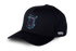 Black TMJ Apparel 9PHIFTY A-Frame Snapback Hat with Black 3D Embroidered Magna Carta T Logo with pink and blue "Vice Nights" outline on the front.